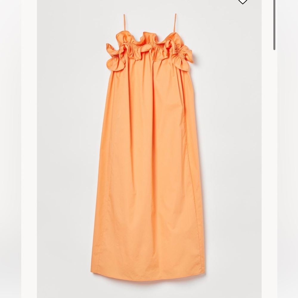 H&M Orange Ruffle dress - XS
